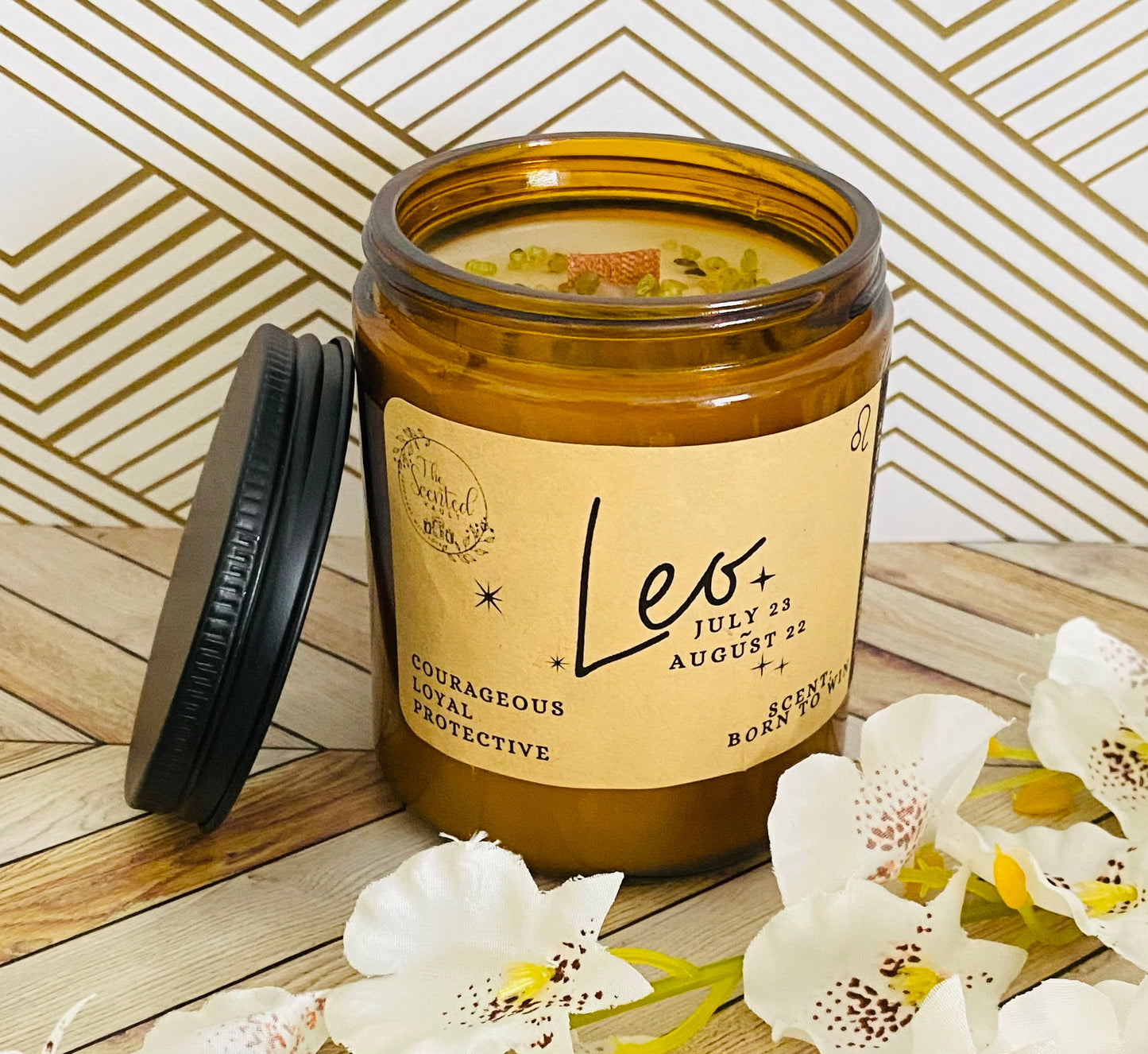 Leo Zodiac Candle