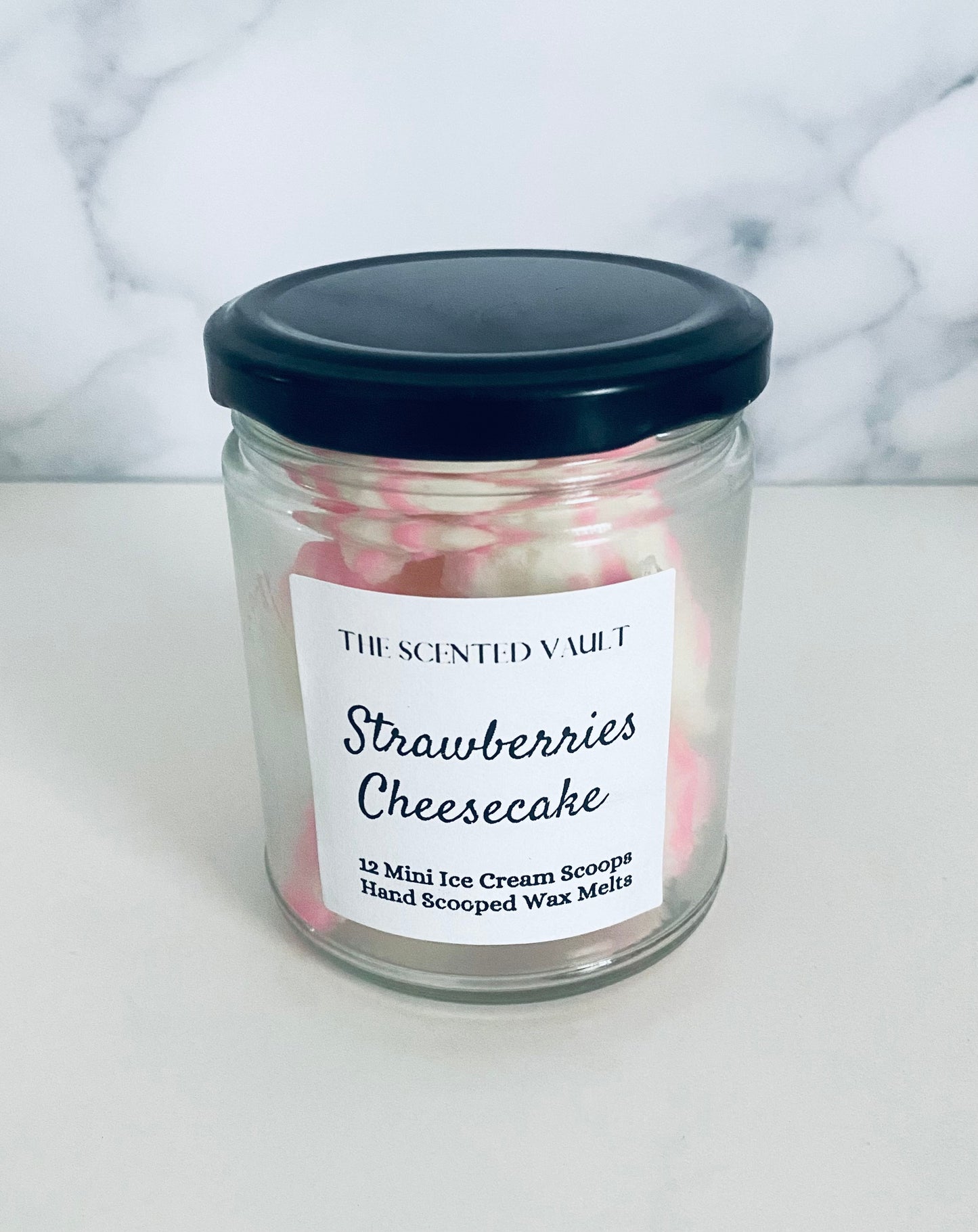 Strawberry Cheesecake Scented Mini Ice Cream Scoop Wax Melt