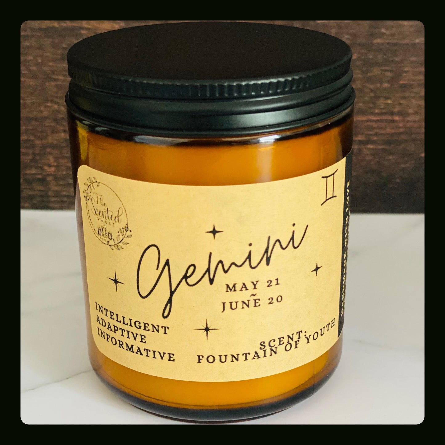Gemini Zodiac Candle