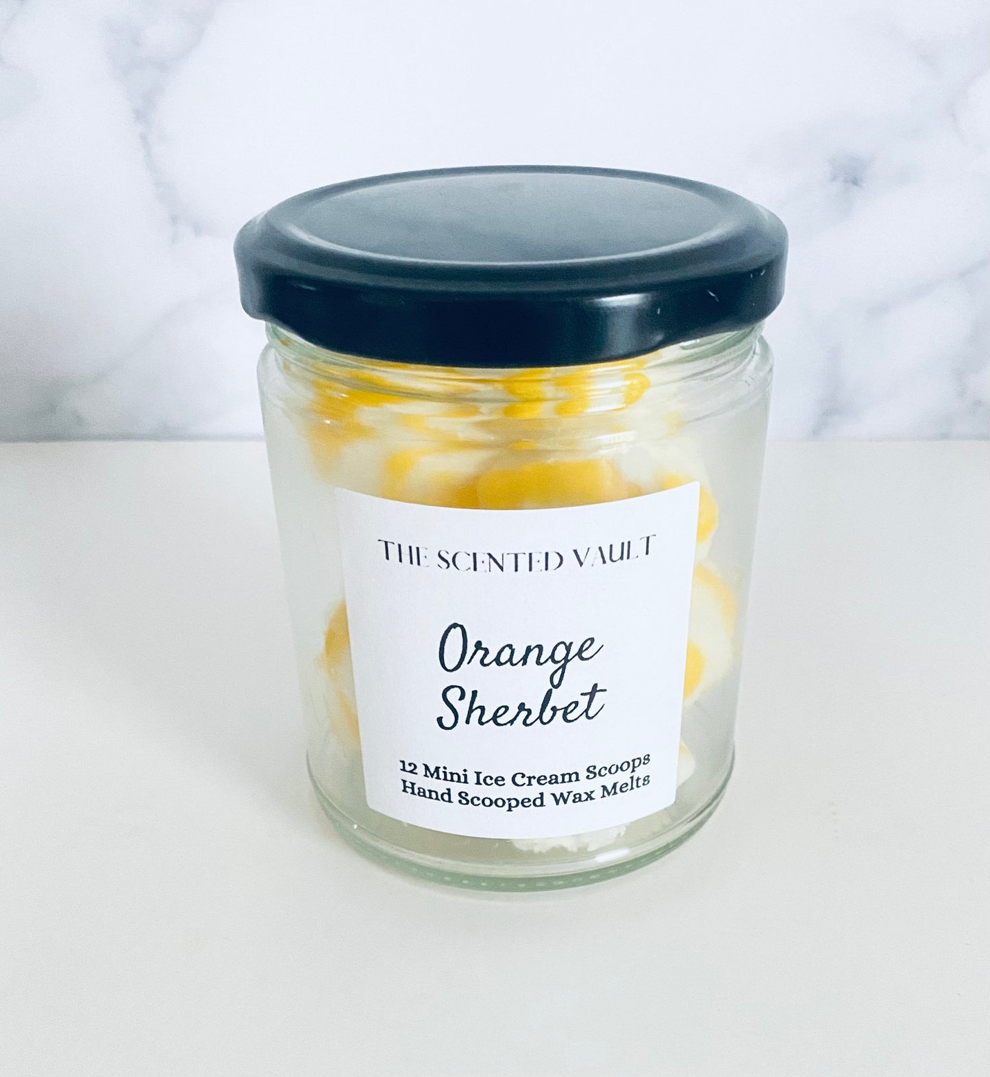 Orange Sherbet Scented Mini Ice Cream Scoop Wax Melt
