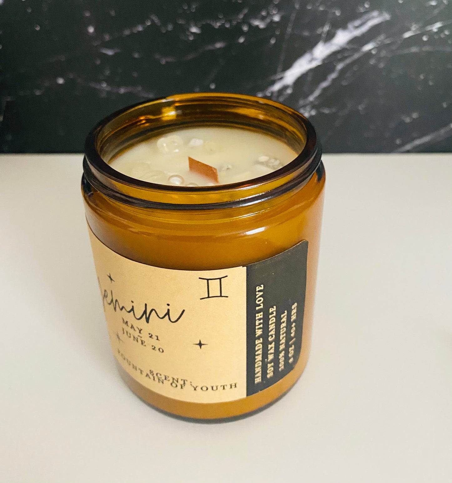 Gemini Zodiac Candle