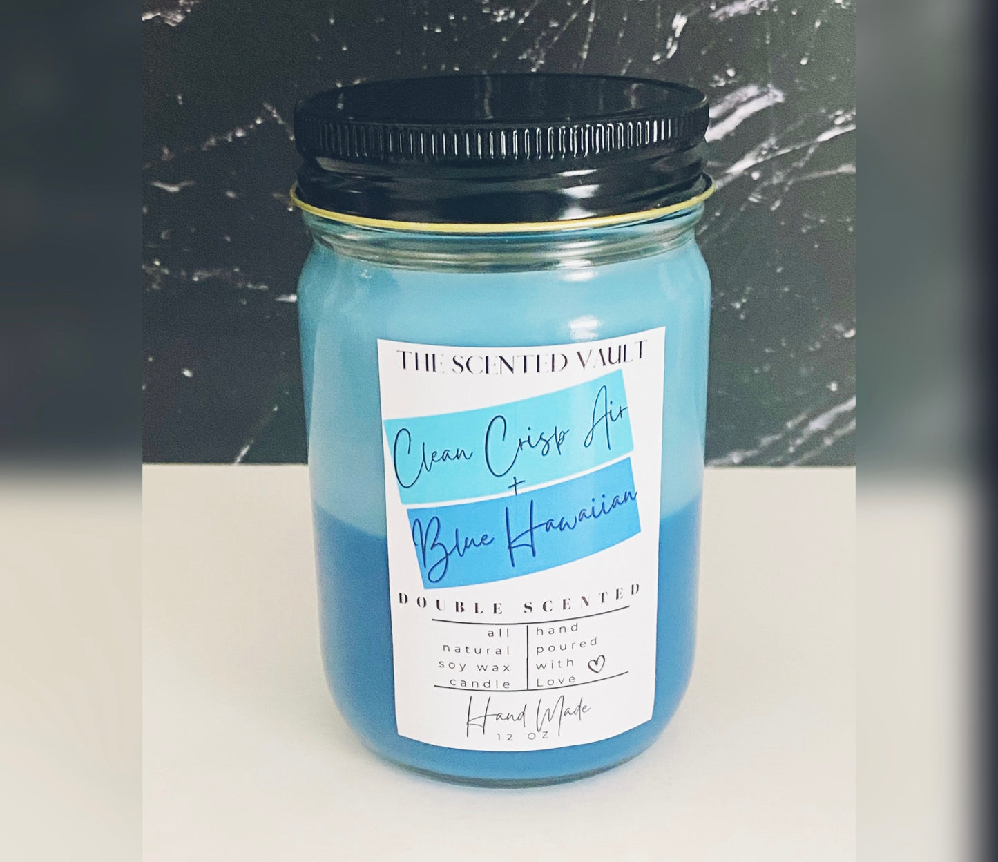 Clean Crisp Air & Blue Hawaiian Double Scented Candle