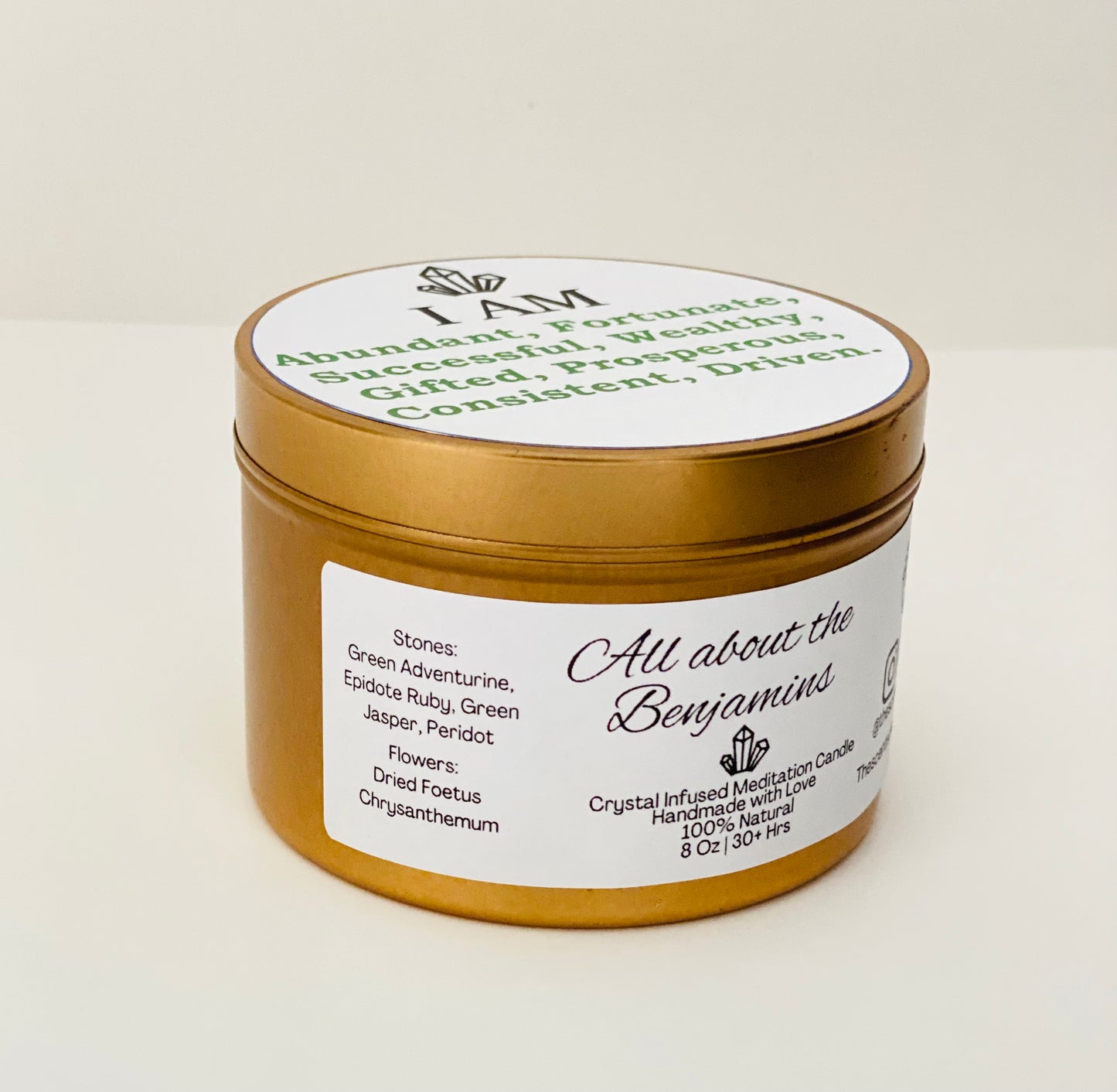 Affirmation Candle- Abundance and Prosperity